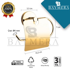 Baymera Damla Gold Kapaklı Kağıtlık