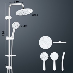 Baymera Grando White Tepe Duş Seti VLTM-2203