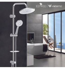 Baymera Nobel Mat Chrome Tepe Duş Seti VLTM-2410